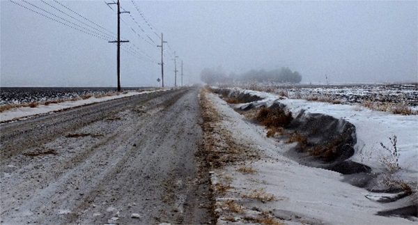 Snow goes grey after a while